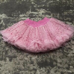 Michelle Jones  Pink Polka Dot Pattern Layered Petti Skirt Tutu 3t